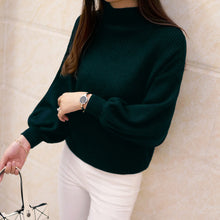 Load image into Gallery viewer, DRL 2019 New Winter Women Sweaters Fashion Turtleneck Batwing Sleeve Pullovers Loose Knitted Sweaters Female Jumper Tops 7color
